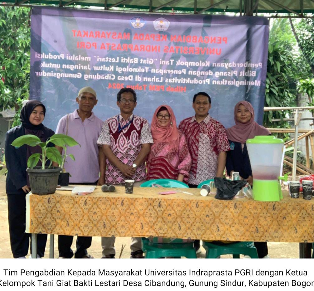 UNINDRA PGRI Jakarta Gelar Program PKM dalam Memberdayakan Kelompok Tani “Giat Bakti Lestari” Desa Cibadung Gunung Sindur Bogor