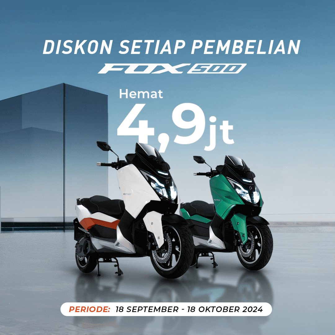Dukung Motor Listrik, POLYTRON Beri Subsidi & Sewa Baterai Gratis