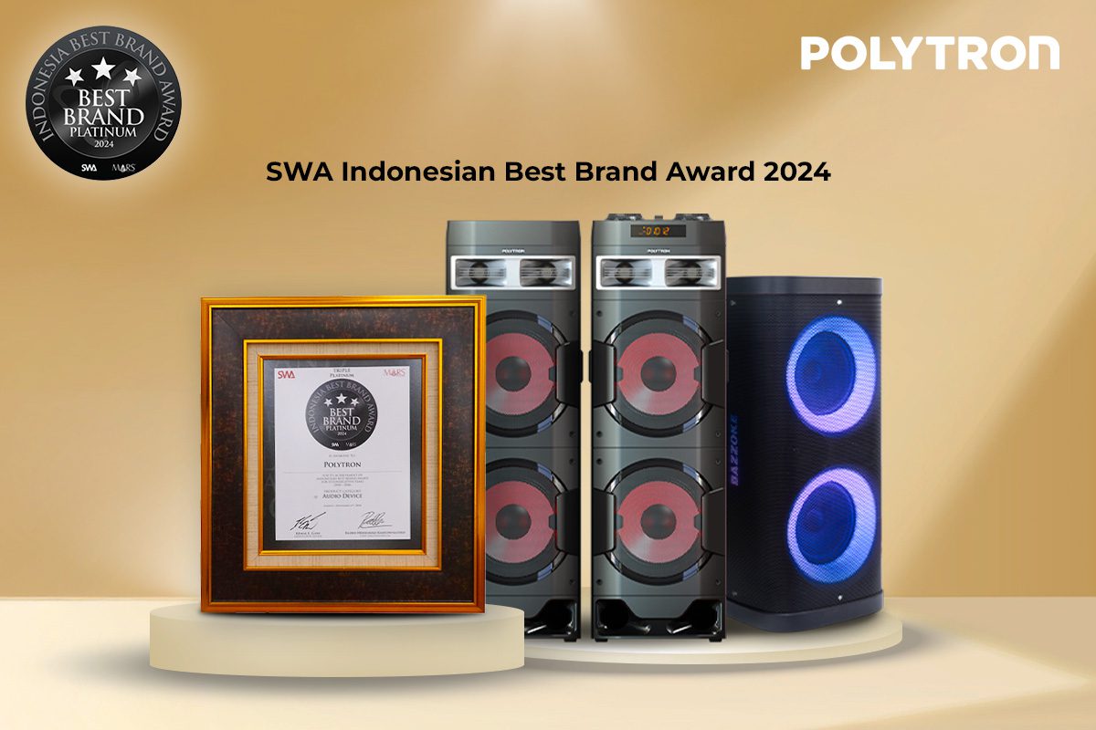 Polytron Audio Speaker Wins Platinum Rating at Indonesia Best Brand Award 2024