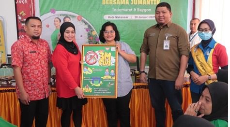 Indomaret dan Baygon Bersinergi Dukung Pemberantasan Sarang Nyamuk di Makassar
