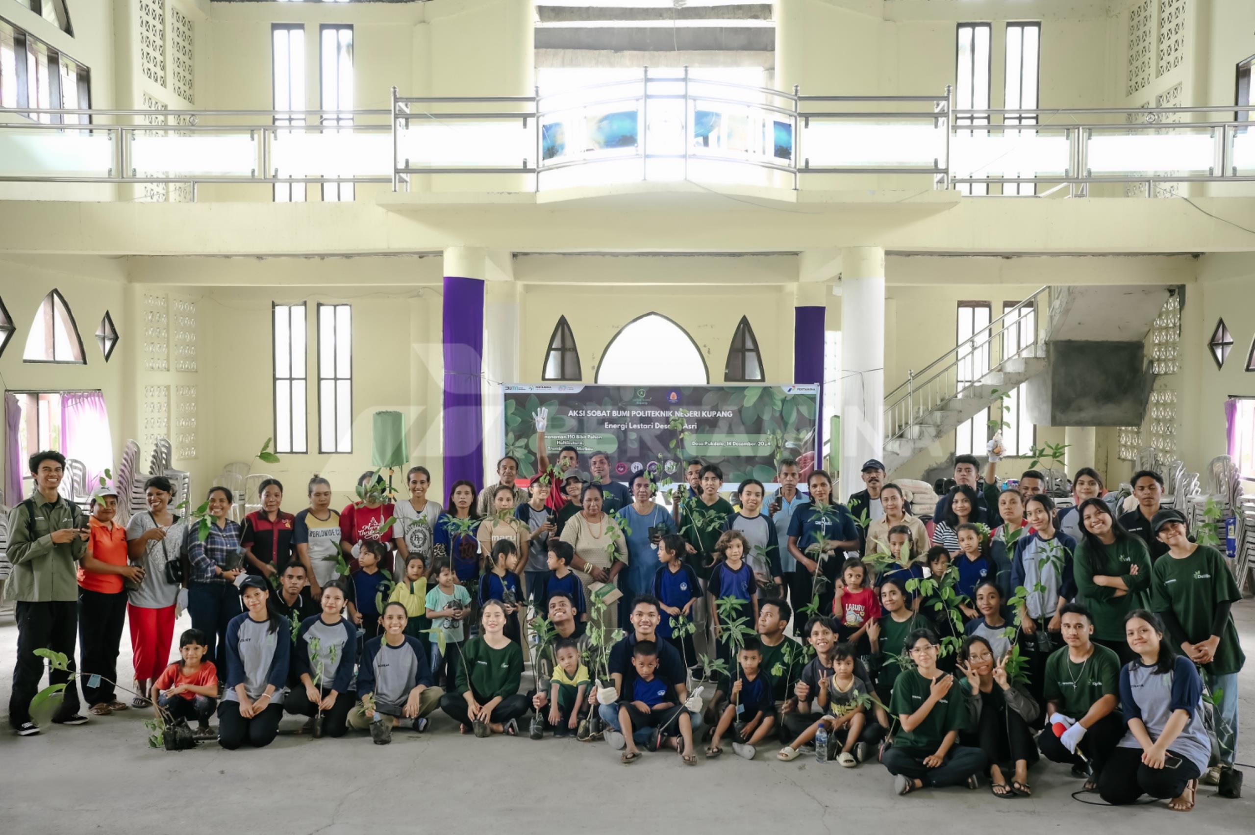 Penghijauan Desa Pukdale Kupang, Wujud Nyata Sobat Bumi Pertamina