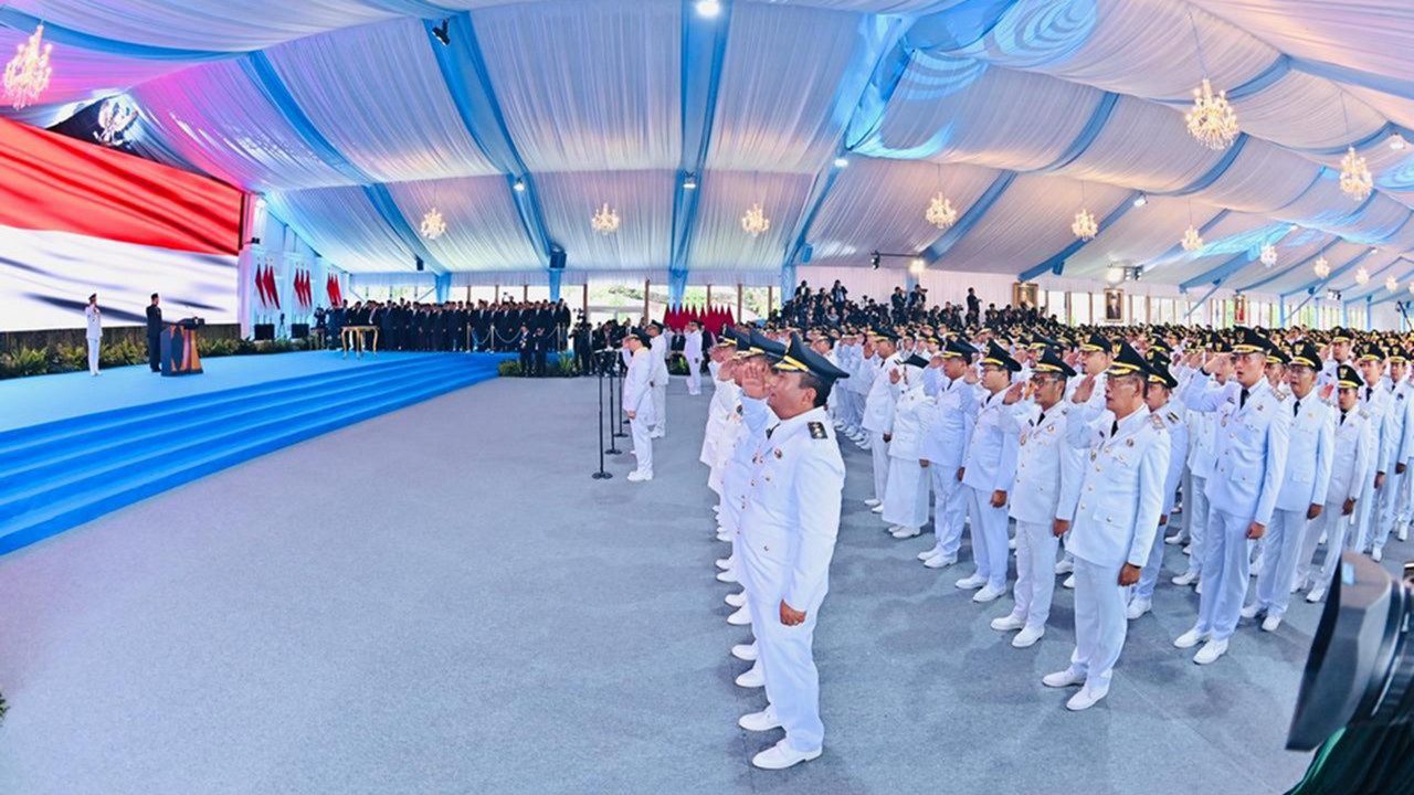 Presiden Prabowo Subianto melantik 961 kepala daerah