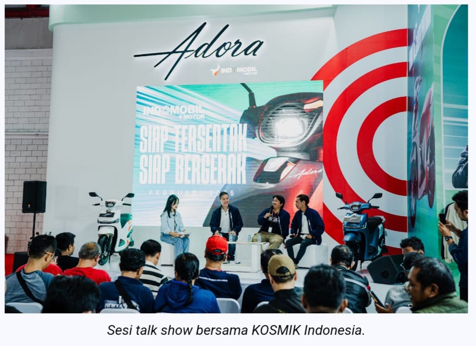 Adora mendapatkan penghargaan Favorite New Comer EV Motorcycle Brand dan Most Innovative EV Scooter