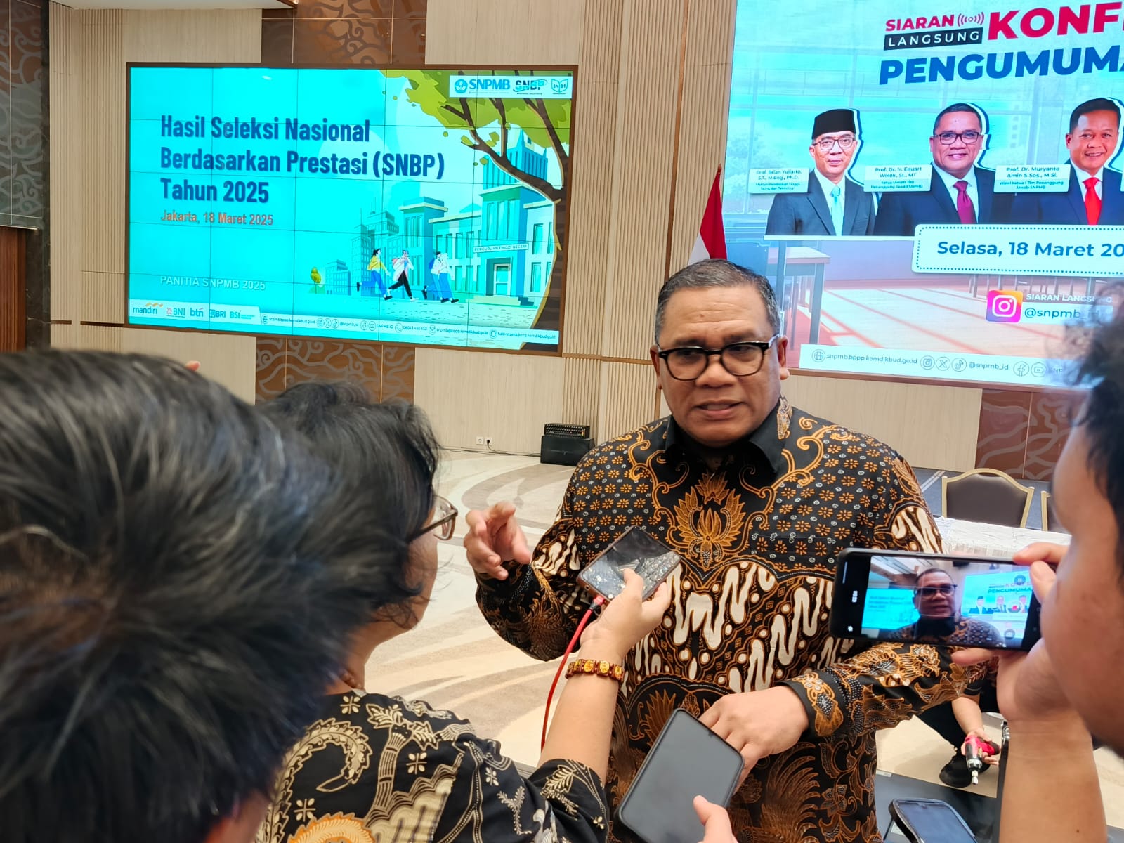 PENGUMUMAN HASIL SELEKSI NASIONAL BERDASARKAN PRESTASI (SNBP) TAHUN 2025