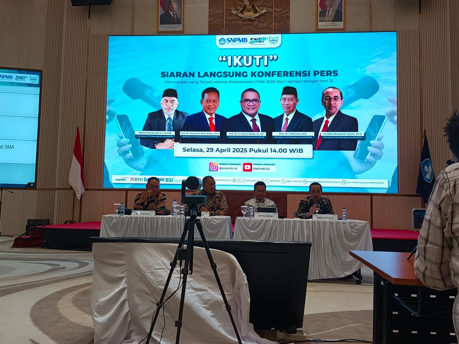 Konferensi Pers SNPMB 2025: Pengumuman Penting Terkait Kecurangan Selama Pelaksanaan UTBK 2025 Sesi 1