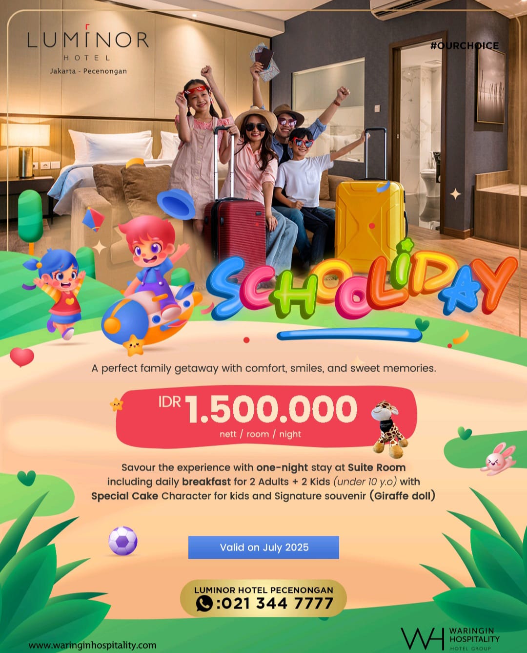 Staycation Anti-Bosan: Mengapa "SchooliDay" Luminor Hotel Pecenongan Adalah Pilihan Terbaik untuk Liburan Sekolah Keluarga Anda