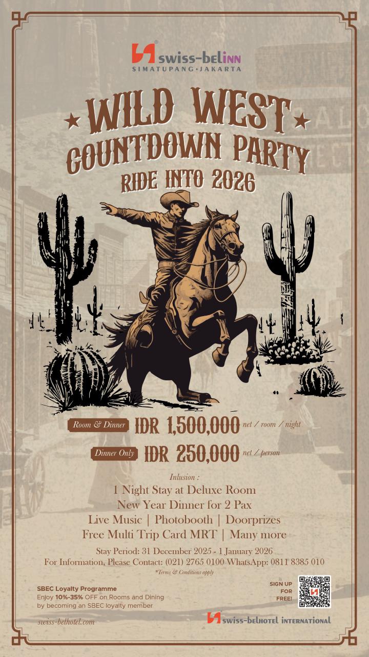 Semangat Kuda Api dalam Wild West Countdown Party - Ride into 2026